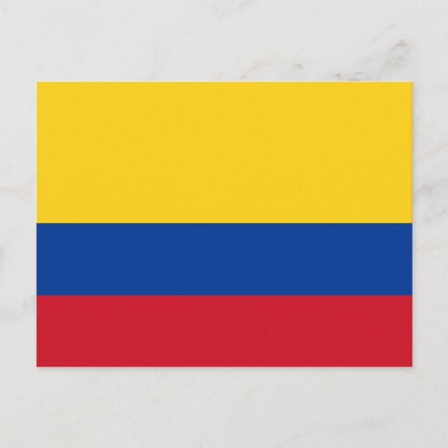 Colombia National World Flag Postcard (Front)