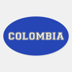 Colombia Oval Sticker