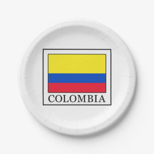 Colombia Paper Plate