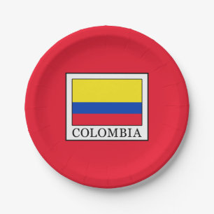 Colombia Paper Plate