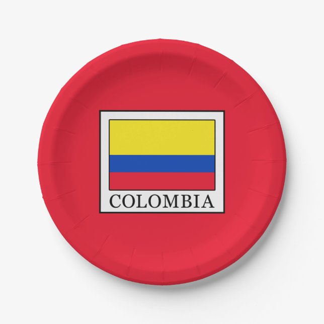 Colombia Paper Plate (Front)