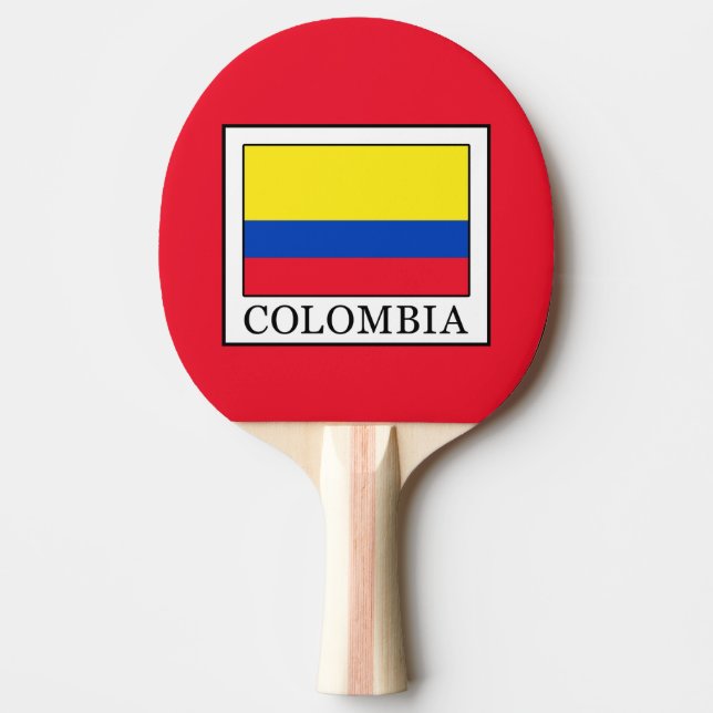 Colombia Ping Pong Paddle (Front)