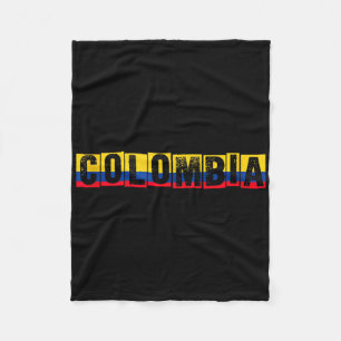 Colombia Pride Flag Colombian National Expat Patri Fleece Blanket