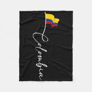 Colombia Pride Flag Colombian National Expat Patri Fleece Blanket