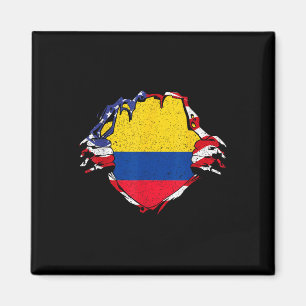 Colombia Pride Flag Colombian National Expat Patri Magnet