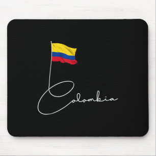 Colombia Pride Flag Colombian National Expat Patri Mouse Mat