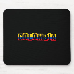 Colombia Pride Flag Colombian National Expat Patri Mouse Mat
