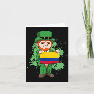 Colombia Proud Colombian Flag St. Patricks Day Lep Card