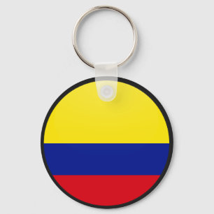 Colombia quality Flag Circle Key Ring