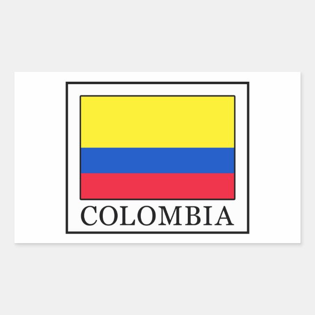 Colombia Rectangular Sticker (Front)