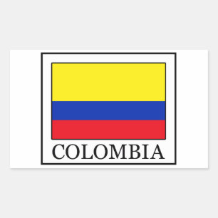 Colombia Rectangular Sticker