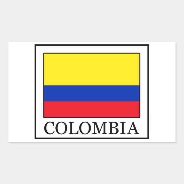 Colombia Rectangular Sticker (Front)