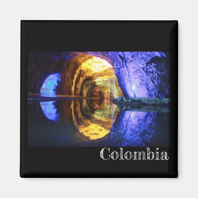 Colombia Salt Mines Fridge Magnet (Front)