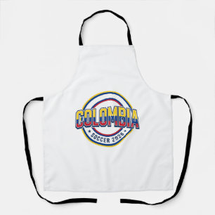 Colombia Soccer 2026 Soccer Bold Country Typograph Apron