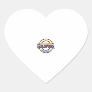 Colombia Soccer 2026 Soccer Bold Country Typograph Heart Sticker