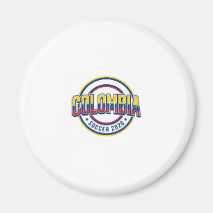 Colombia Soccer 2026 Soccer Bold Country Typograph Magnet