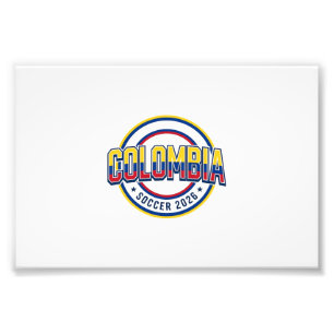 Colombia Soccer 2026 Soccer Bold Country Typograph Photo Print