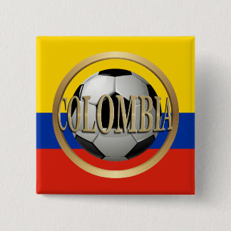 Colombia Soccer Ball 15 Cm Square Badge