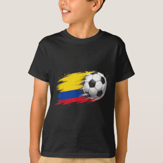 Colombia Soccer Ball Colombia Flag T-Shirt