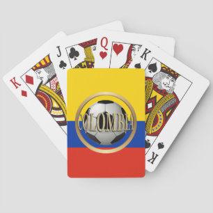 Colombia Soccer Ball Playing Cards