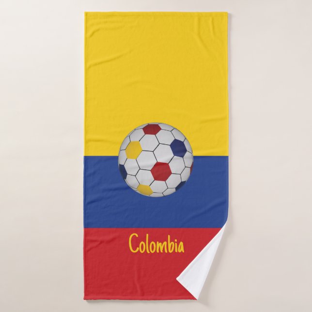 Colombia Soccer Bath Towel (Bath Towel)