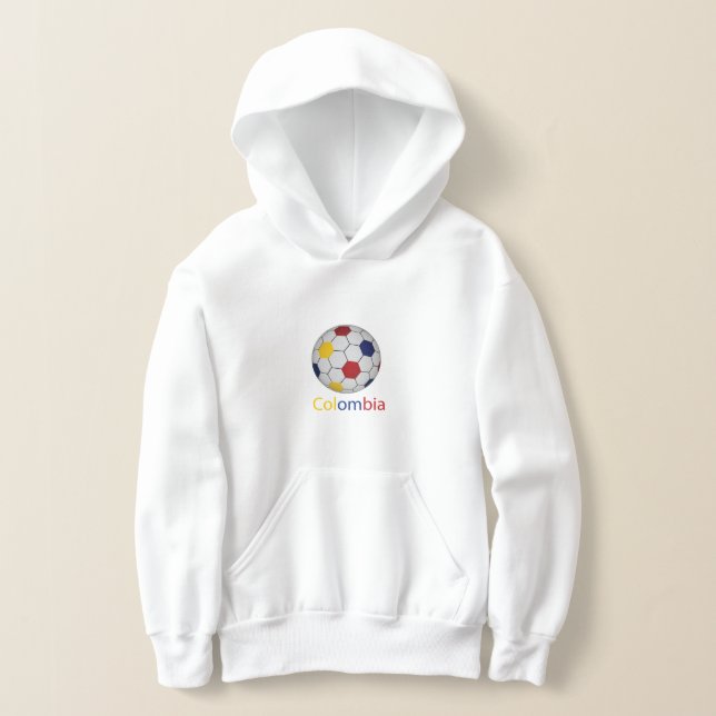 Colombia Soccer Hoodie (Laydown)