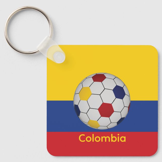 Colombia Soccer Key Ring (Front)
