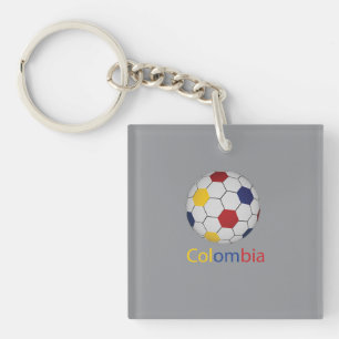 Colombia Soccer Keychain 