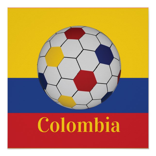 Colombia Soccer Poster (Front)