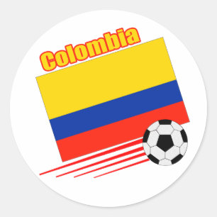 Colombia Soccer Team Classic Round Sticker