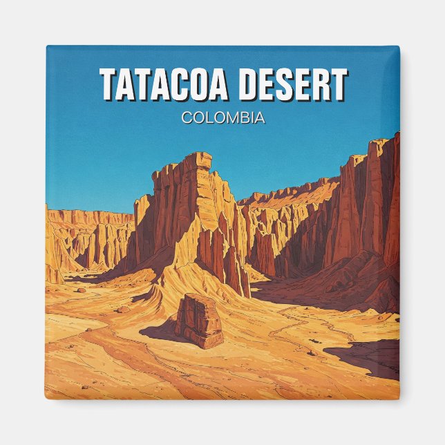 Colombia Tatacoa Desert Travel Magnet (Front)
