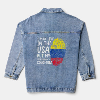 Colombia Tee  Men Colombia Flag  Women Colombian Denim Jacket