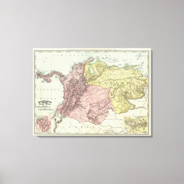 Colombia, Venezuela 2 Canvas Print (Front)