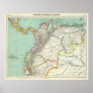 Colombia, Venezuela 2 Poster