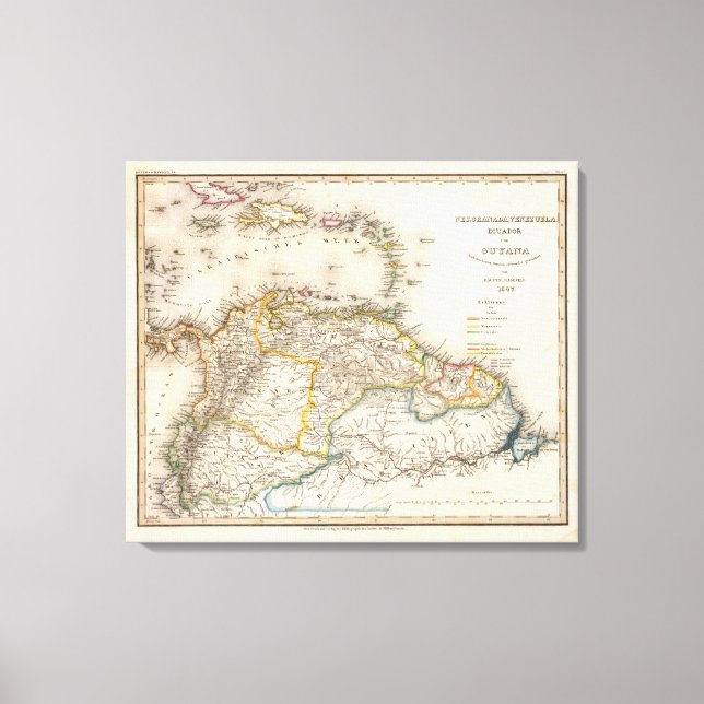 Colombia, Venezuela, South America Canvas Print (Front)