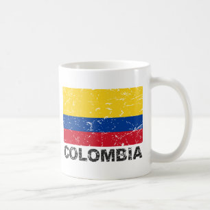 Colombia Vintage Flag Coffee Mug