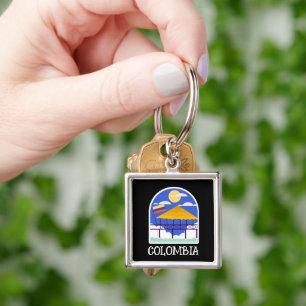 Colombia Vintage Travel Key Ring