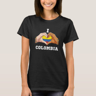 Colombia Women Men Patriotic Colombian Flag Colomb T-Shirt