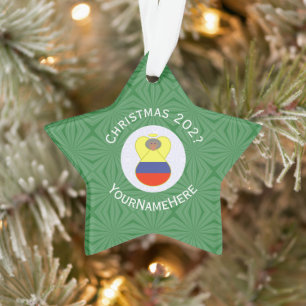 Colombian Abuelita Angel for Christmas  Ornament