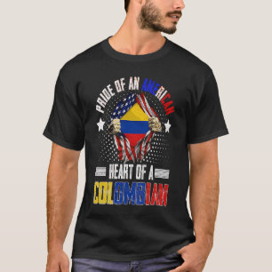 Colombian American America Pride Foreign Colombia  T-Shirt