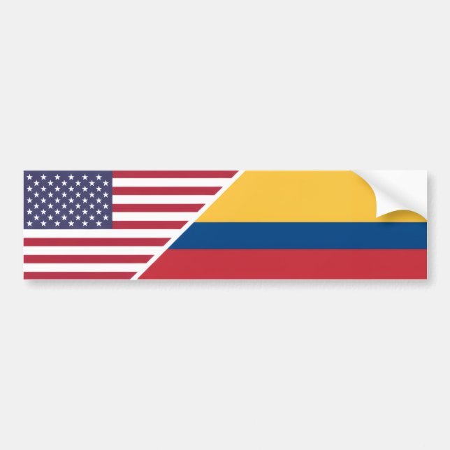 Colombian-American Bumper Sticker (Front)