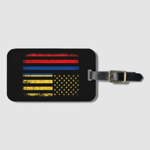 Colombian American Flag Colombian Roots Colombia A Luggage Tag
