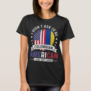 Colombian American Flags Pride Colombia Flag T-Shirt