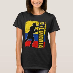Colombian Boxing Team Colombia Flag Boxing Gloves T-Shirt