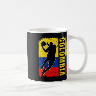 Colombian Bysketbyll Player Colombia Flag Bysketby Coffee Mug