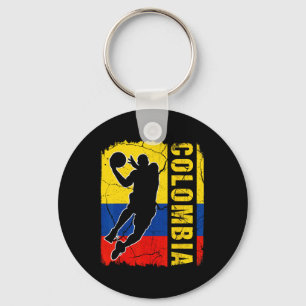 Colombian Bysketbyll Player Colombia Flag Bysketby Key Ring