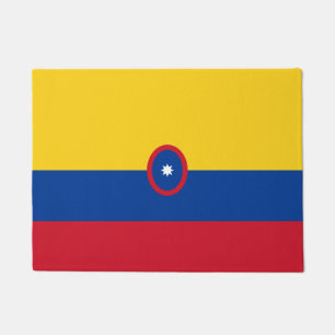 Colombian Civil ensign flag Doormat