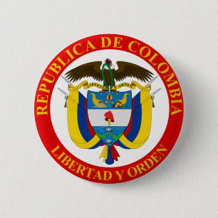 Colombian Coat of Arms Button