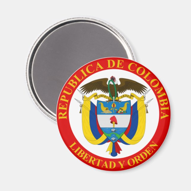 Colombian Coat of Arms Magnet (Front/Back)