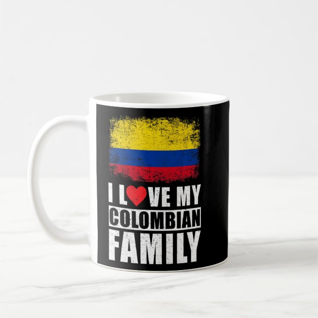 Colombian Family I Love My Colombian Family Colomb Coffee Mug (Left)